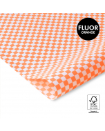 P45.192.070 Vloeipapier - Check - Fluor Orange