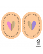 P74.350.250 Stickers Duo - Oval Heart Gold