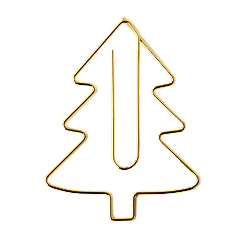 P39.602.060 X-mas Clips - Tree - Gold Large