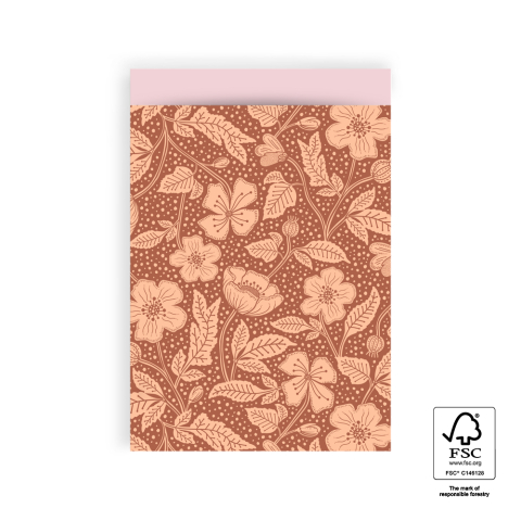 P43.347.017 Cadeauzakjes - Poppy Chocolate - Pink - 17 x 25 cm