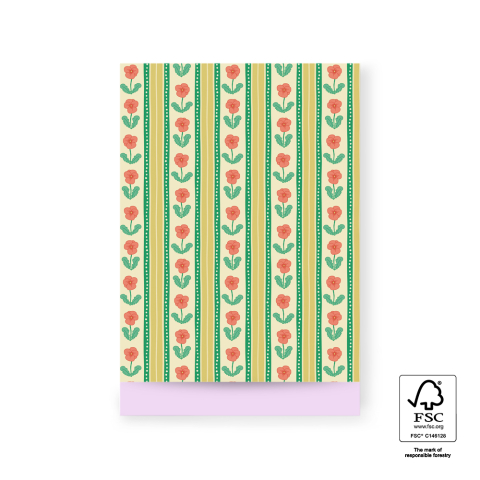 P43.359.017 Bags - Floral Stripe - Pastel Pink