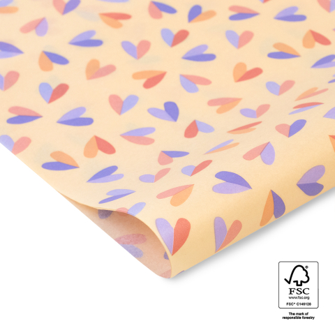 P45.227.070 Vloeipapier - Hearts Duo - Sweet