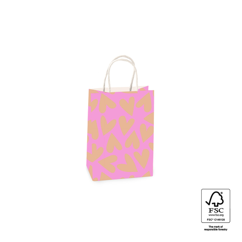 P46.006.015 Papieren tassen - Big Hearts Pink/Nude