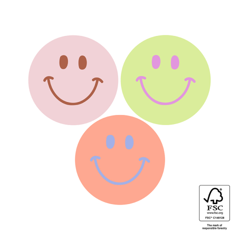 P74.443.250 Stickers Multi - Smiley Mini Colourful