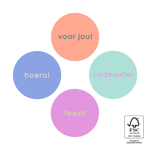 P74.451.250 Stickers Multi - Feest Multicolour (NL) 