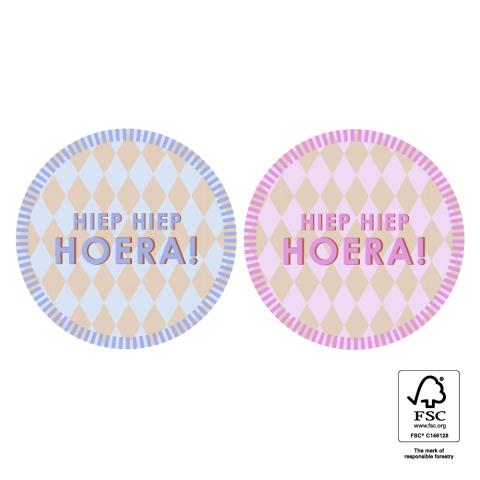 P74.455.250 Stickers Duo - Hoera (NL)