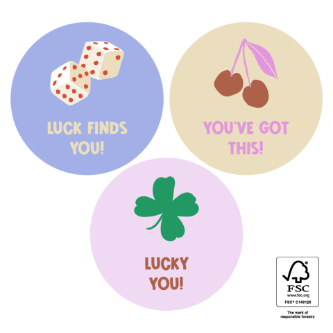 P74.458.250 Stickers Multi - Lucky Wishes