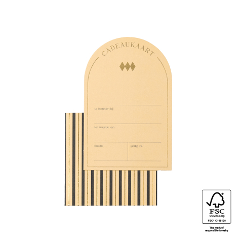 P77.027.015 Gift Cards - Stripe Gold - NL