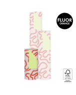 P15.342.030 Inpakpapier - Rainbow Lines - Lime