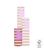 P15.345.030 Inpakpapier - Stripe Chalk Chocolate - Pink