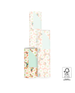 P15.348.030 Inpakpapier - Daisy Peach - Pastel Mint