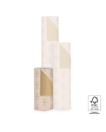 P15.349.030 Inpakpapier - Dragonfly Beige - Gold