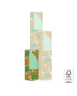 P35.209.030 X-mas Inpakpapier - Time Olive - Mint