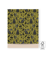 P43.314.027 Cadeauzakjes - Nature Animals Olive - Beige - 27 x 34 cm