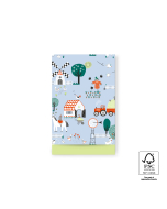 P43.326.012 Cadeauzakjes - Farm Blue - Lime - 12 x 19 cm