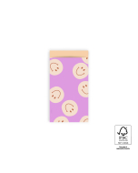 P43.335.007 Cadeauzakjes - Smile Pink - Peach - 7 x 13 cm