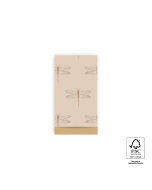 P43.349.007 Cadeauzakjes - Dragonfly Beige - Gold - 7 x 13 cm