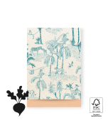 P43.350.017 Cadeauzakjes - Vintage Jungle Green - Peach - 17 x 25 cm