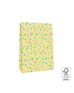P44.074.027 Block Bottom Bags-Party Confetti Yellow