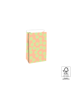 P44.093.012 Blokbodemzakken - Smile Orange - 12 x 7 x 19 cm