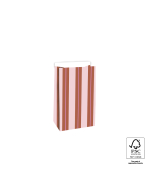 P44.094.012 Blokbodemzakken - Stripe Chalk Terra - 12 x 7 x 19 cm