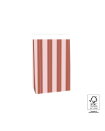 P44.094.017 Blokbodemzakken - Stripe Chalk Terra - 17 x 10 x 25 cm