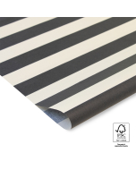 P45.219.070 Vloeipapier - Stripe - Black/Beige
