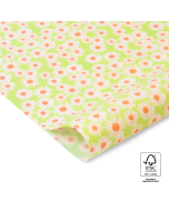 P45.233.070 Vloeipapier - Daisy - Salmon/Lime