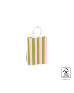 P46.004.015 Papieren tassen - Stripe Olive/Pink