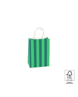 P46.007.015 Papieren tassen - Stripe Jade Green/Mint