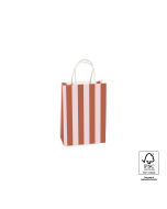 P46.009.015 Papieren tassen - Stripe Chocolate/Pink