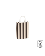 P46.012.015 Papieren tassen - Stripe Black/Beige