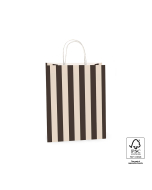 P46.012.021 Papieren tassen - Stripe Black/Beige