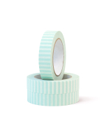 P63.118.025 Paper Tape Small - Stripe - Pistache