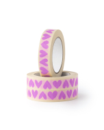 P63.120.025 Paper Tape Small - Hearts - Pink