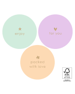 P74.409.250 Stickers Multi - Text Gold Pastel