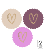 P74.425.250 Stickers Multi - Heart Gold - Sweet