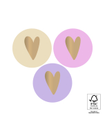 P74.461.250 Stickers Multi - Heart Gold Trio