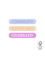 P74.468.250 Stickers Multi - Congrats! / Celebrate!