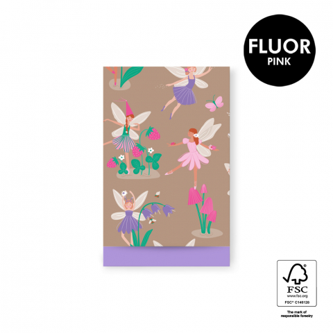 P43.139.012 Cadeauzakjes - Fairy Tale Taupe - Lilac - 12 x 19 cm