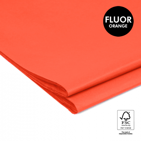 P45.190.070 Vloeipapier - Uni - Fluor Orange