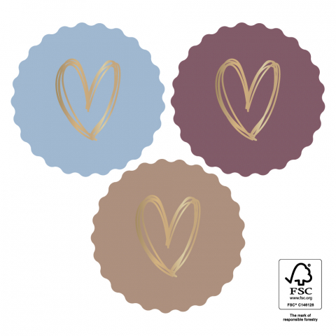P74.302.250 Stickers Multi - Heart Gold - Cool