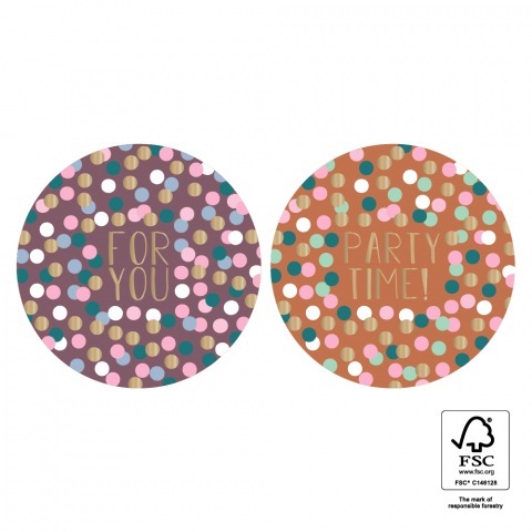 P74.312.250 Stickers Duo -For You Confetti Gold-Warm