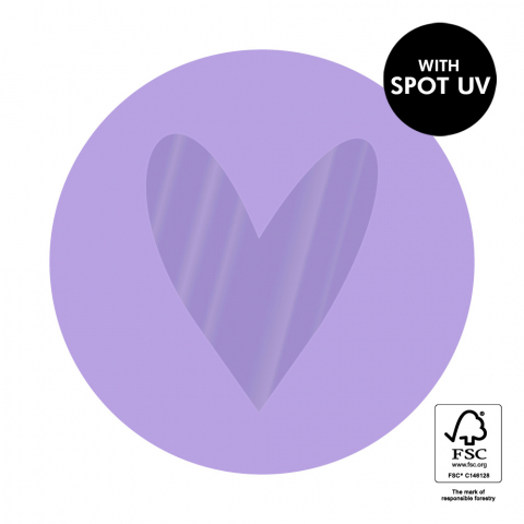 P74.327.250 Stickers - Heart Spot UV - Lilac