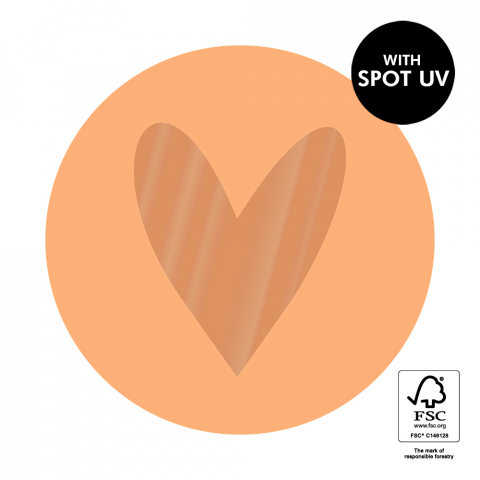 P74.328.250 Stickers - Heart Spot UV - Orange