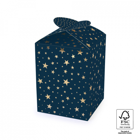 P76.205.175 Gift Box - Large - Stars - Blue