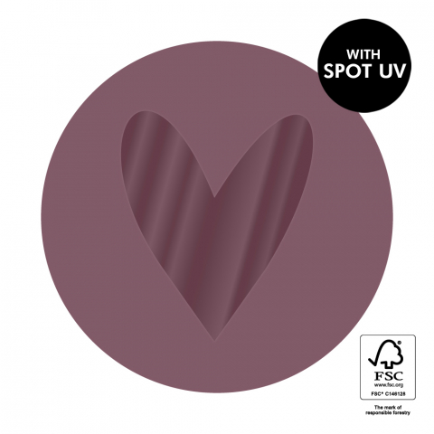 P74.297.250 Stickers - Heart Spot UV - Beet Red 