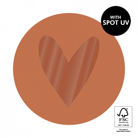 P74.300.250 Stickers - Heart Spot UV - Cognac 